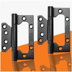 Anteisi 741326207802 Interior Black Door Hinges 180 Degree For Doors Noiseless Bedroo