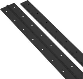 Aodestiny 313037789788 2pcs Wide Piano Hinge 16 Inch X 2-1/2 0.06 Thickness Black Stainless Steel