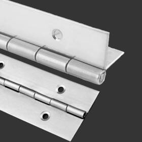 Aodestiny 747301960687 2 Piece Inch X 18 Stainless Steel Piano Hinge 0.060 / 1/16 Thick Heavy Duty Pia