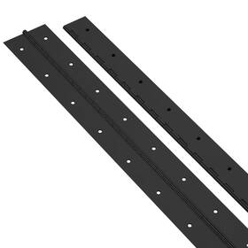 Aodestiny 753848181034 2pcs Wide Piano Hinge 16 X 2-1/2 0.06 Thickness Black Stainless Steel Con