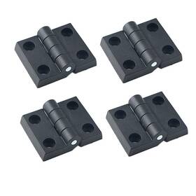 Pao0130-50 Aoktorkit 70 10mm 4 Pcs 50 X 70mm Black Abs Nylon Hinges Folding Butt For Gate Window Cl