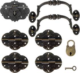 3cuk6vs5 Aplzgmg 746577 1 Set Vintage Locking Handle Hinge Kit Antique Bronze Decorative Hardware With