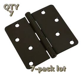 N244-806 Assa Abloy Americas Residential Inc Lot Of 2 National Hardware Brass-plated Surface Mount Door Hinge 3.5 Inch