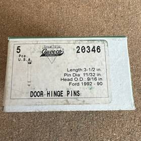 3480214 Au-ve-co 5 Pcs Truck Door Hinge Pins 3-1/2 Length 11/32 Pin Dia Auveco 20346