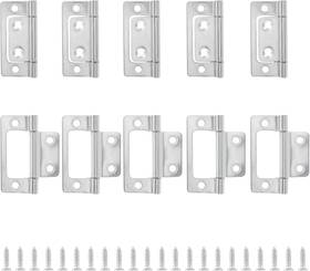 Augiimor20230809-001 Augiimor 10 Pcs Non-mortise Door Hinges 2 X 0.98 Inch Bi-fold With Screws