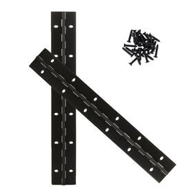 Aurdo 717018082293 2pcs 12inch Continuous&piano Hinges 2 Inch Open Width Black Heavy Duty Stainless