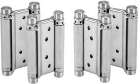 Auto Plaza 313040033083 2 Pairs 4pcs Of 5 Inch Heavty Duty Stainless Steel Cafe Saloon Door Swing Self Clo