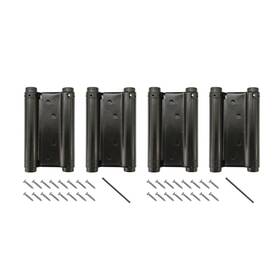 Auto-plaza 717361320844 2 Pairs 4pcs 5 Inch Double Action Spring Hinge Stainless Steel Cafe Saloon