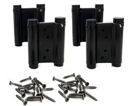Auto-plaza 750939290842 2 Pairs 4pcs 3inch Double Action Spring Hinge Stainless Steel Cafe Saloon D