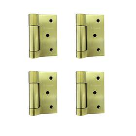 Auto-plaza 774980052235 4 Pcs Self-closing Stainless Steel Door Hinge Spring Hinges Brass Heavy