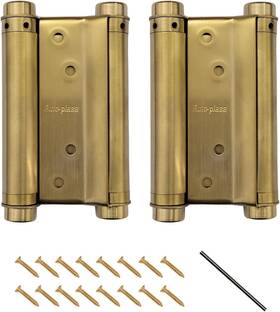 Auto-plaza 774980052365 Pair Of 5 Inch Double Action Spring Hinge Stainless Steel Cafe Saloon Door Swing