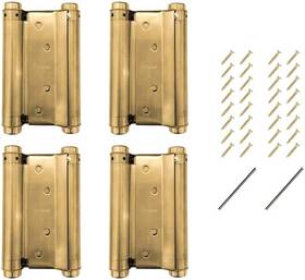 Auto-plaza 774980082560 2 Pair Of 5ftft Stainless Steel Antique Bronze Brass Double Action Spring Door