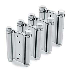 Auto-plaza 778365492418 2 Pairs 4pcs Of 3 Inch Stainless Steel Cafe Saloon Door Swing Self Closing Doub