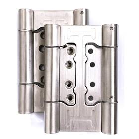 Auto-plaza 779605042462 Pair Of 5 Inch Stainless Steel Non-mortise Self Closing Double Action Spring Hing