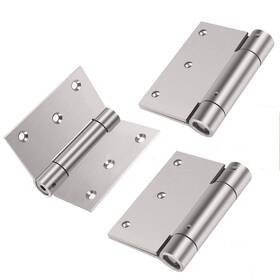 Auto-plaza 779605042509 3pcs 3ftft Self-closing Stainless Steel Door Hinge Spring Heavy-duty