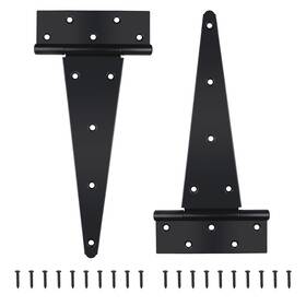 Auxdee 772093193890 2 Pack 12 Inch T-strap Shed Door Hinges Heavy Duty Barn Gate Wit