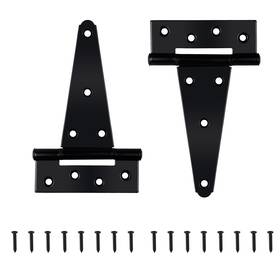 Auxdee 772093194033 2 Pack 6 Inch T-strap Shed Door Hinges Heavy Duty Barn Gate Hinge