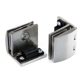 Awen 054114712762 90 Degree Glass Door Pivot Hinge Kit Alloy Shower Clamp Clip
