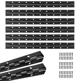 Axigundaone 721545231659 6 Pcs Black Heavy Duty Piano Hinge 18 Inch X 1.2 Open Width