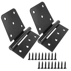 Ayaygd 717378794829 Heavy Duty Gate Hinges 3.5inch 2 Pack Black Iron Door For Wood Sheds