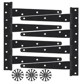 A0888 Ayaygd 8pack 10 Inch Heavy Duty T Hinges T-strap Shed Door Gate Hinge Fence D