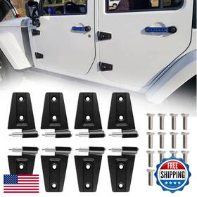 B.zssy B0b96wf1mv B.zssy Door Hinges Compatible Wrangl-er Jk Jku Unlimited 2007-2018 Aluminum