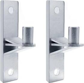 Bailoo 313103766705 2 Pack Wall Mount Gate Hinges Flat Back Chain Link Fence Post