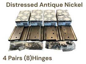 1040.452.i Baldwin 1040 452 I 4 Inch X Mortise Hinge Distressed Antique Nickel Pairs New