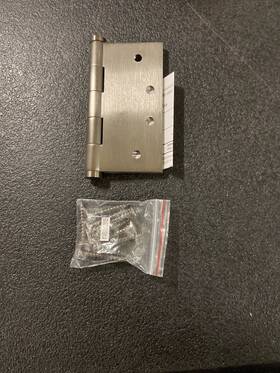 1040076i Baldwin 4 Inch Mortise Door Hinge Graphite Nickel Estate Collection