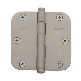 1135056i Baldwin 3-1/2 Inch Plain Bearing 5/8 Radius Corner Mortise Door Hinge Sati