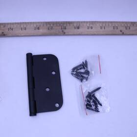 1140.190.i Baldwin Radius Mortise Hinge Black 4 Inch X