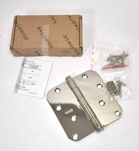 1140055i Baldwin 114055i 5/8 Inch Radius Corner Hinge Polished Nickel Finish Genuine Oem