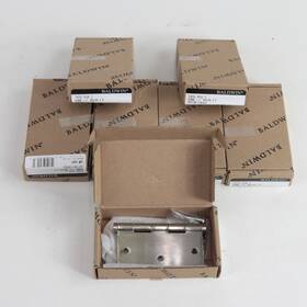 1435.056.i Baldwin Lot Of 7 3.5 Inch 1/4 Radius Button Finial Hinges Open Box