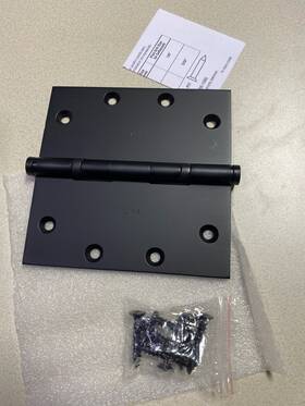 1051190i Baldwin Hardware Square Ball Bearing Mortise Hinge Black