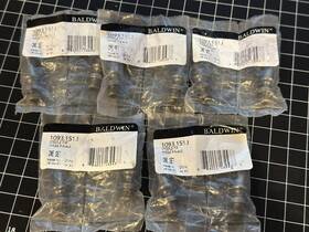 1093.151 Baldwin Hardware 1093-151 Steeple Tip Antique Nickel Hinge Tips 5 Pairs 10 New
