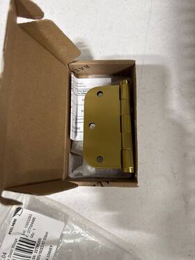 1135060i Baldwin Hardware Radius Mortise Hinge Antique Brass With Brown