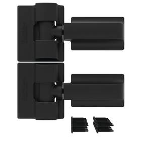 Barrette Outdoor Living 040933306244 Heavy-duty Modern Wrap Hinge Black Stainless Steel