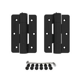 2-pac Barrette Outdoor Living 313024659612 4-7/8 Inch X 3-1/8 1-1/8 Aluminum Black Standard Butterfly Hinge