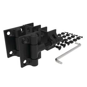 73024444 Barrette Outdoor Living Black Heavy-duty Estate Gate Hinge Kit