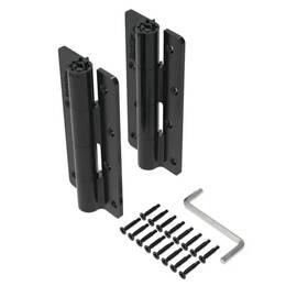 73025663 Barrette Outdoor Living 2pk Standard Butterfly Spring Hinge Aluminum Black New