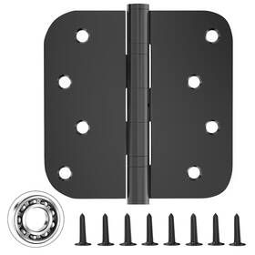 Bartuda 015642126339 3 Pack Ball Bearing Door Hinges 4 X Inches Black Exterior Heavy