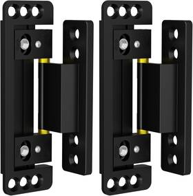 Bartuda 313102881805 Hidden Door Hinge 2pack Ultra-thin Concealed Hinges Adjustable Heavy Duty Invisi
