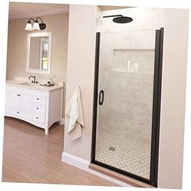 Infn00a3372xpor Basco Infinity Semi 32.0625 - 33 Inch Wide X 72 High Aquaglidexp Clear Glass