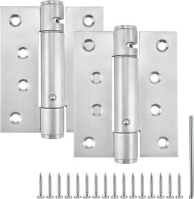 Selfclosing-hinges-4in-2p Bayitoo 2 Pcs 4 Inch Self Closing Door Hinges Heavy-duty Spring Loaded With Adju