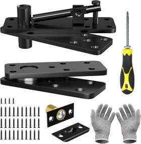 Hd01 Bearfire Hidden Door Hinge Kit - Heavy Duty Pivot 620lb Load-bearing Thickened Stai