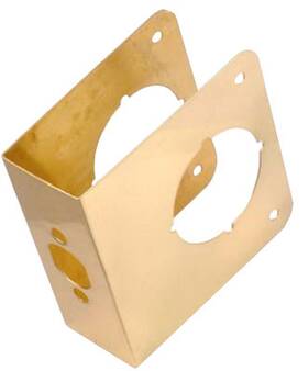 2061-pb Belwith Products Llc 4 Pack 4-1/2-inch Brass Door Reinforcer