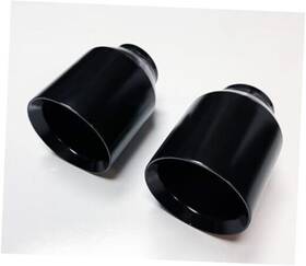 Mt-sing-3050 Benson Tuning Pair 5 Inch Exhaust Tips 3 Inlet Straight Cut T304 Stainless Steel Satin Black