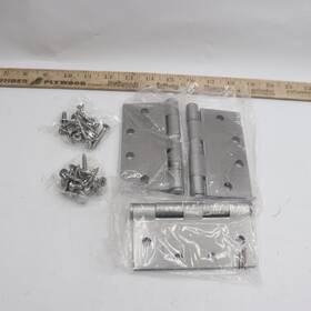 711458441 Best 3-pk Ball Bearing Concealed Hinges Satin Chrome 4.5 Inch X