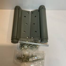 86660 Best 2 Single Action Spring Loaded Door Hinges 6 Inch X Steel - 1 Pair Brand New