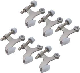 Better Home 711181995749 6-pack Hinge Pin Satin Nickel Door Stopper